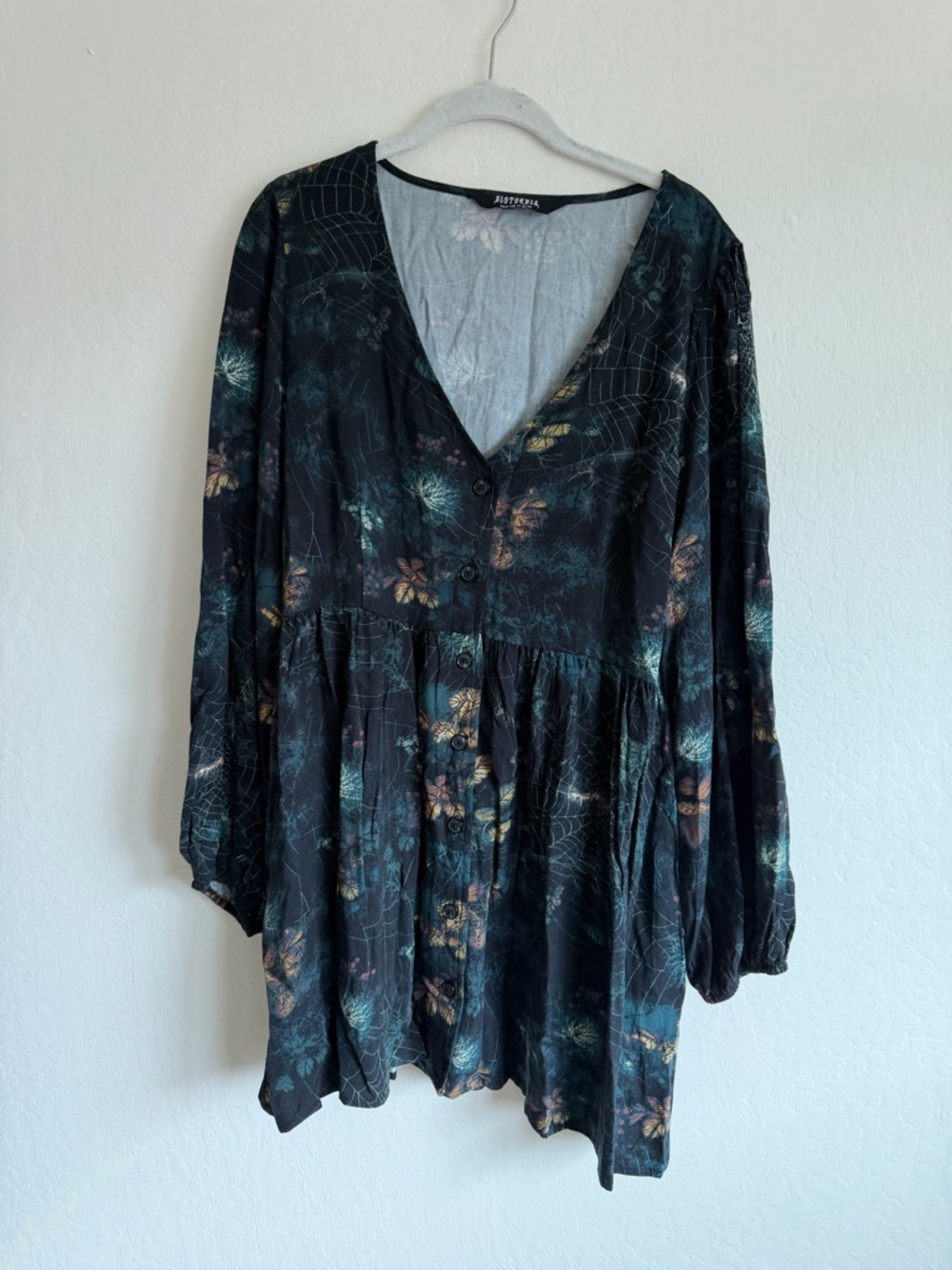Disturbia Green Cobweb Dress